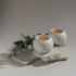 Nordic Pebble Candle Holder<span> - </span>White