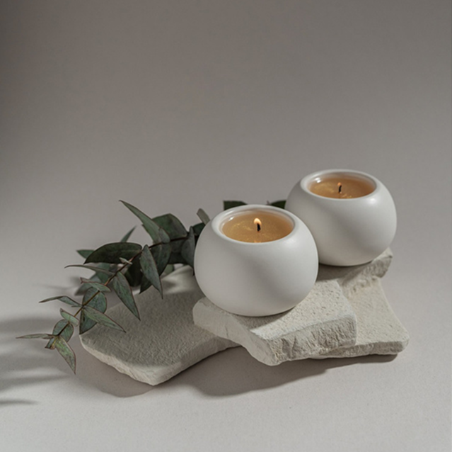 Nordic Pebble Candle Holder
