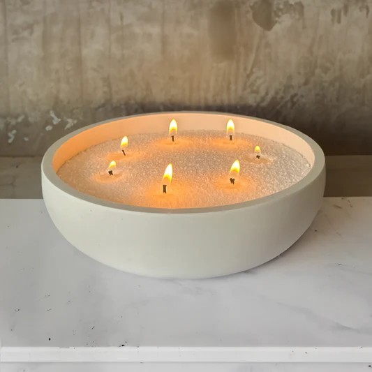 Round Bowl Sand Canlde